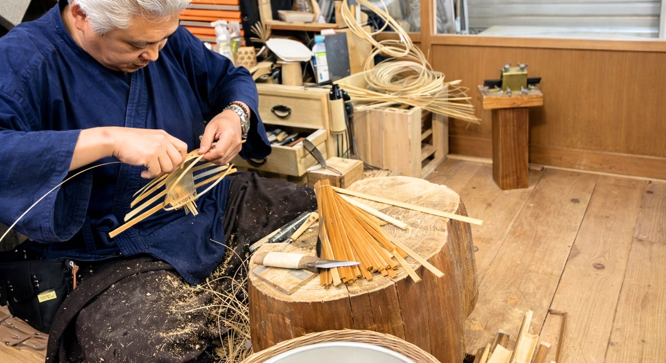 明治創業・竹工房の様子